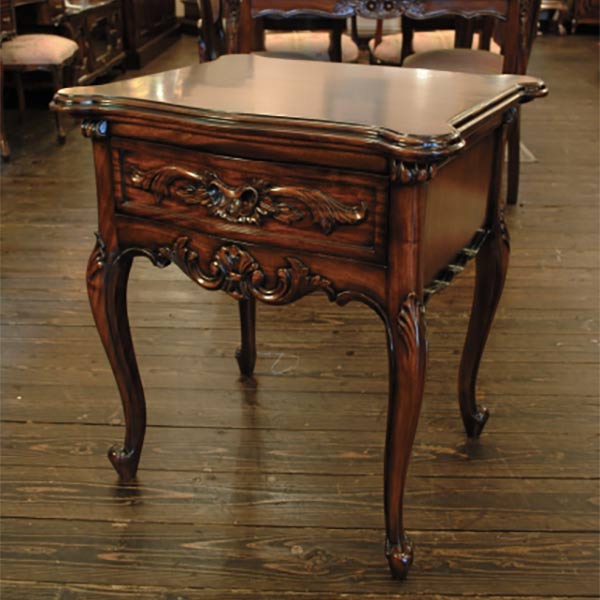 イタリア製アンティーク 猫脚コンソールテーブル サイドテーブル 電話