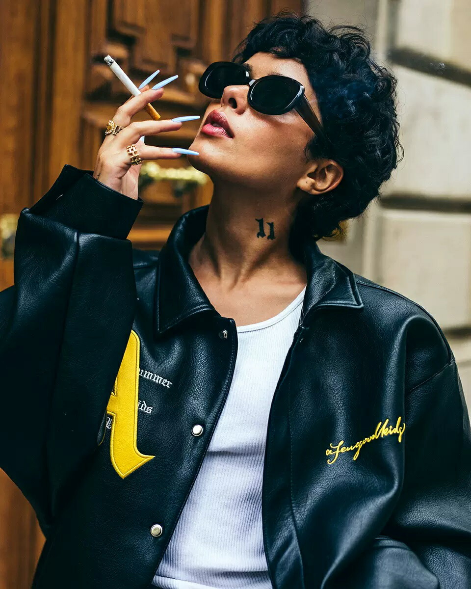 a few Goodkids バルキージャケット 黒/白 a few Goodkids バルキー