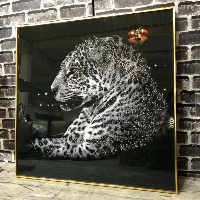 楽天市場】クリスタルアートパネル 送料無料 プレゼント レオパード