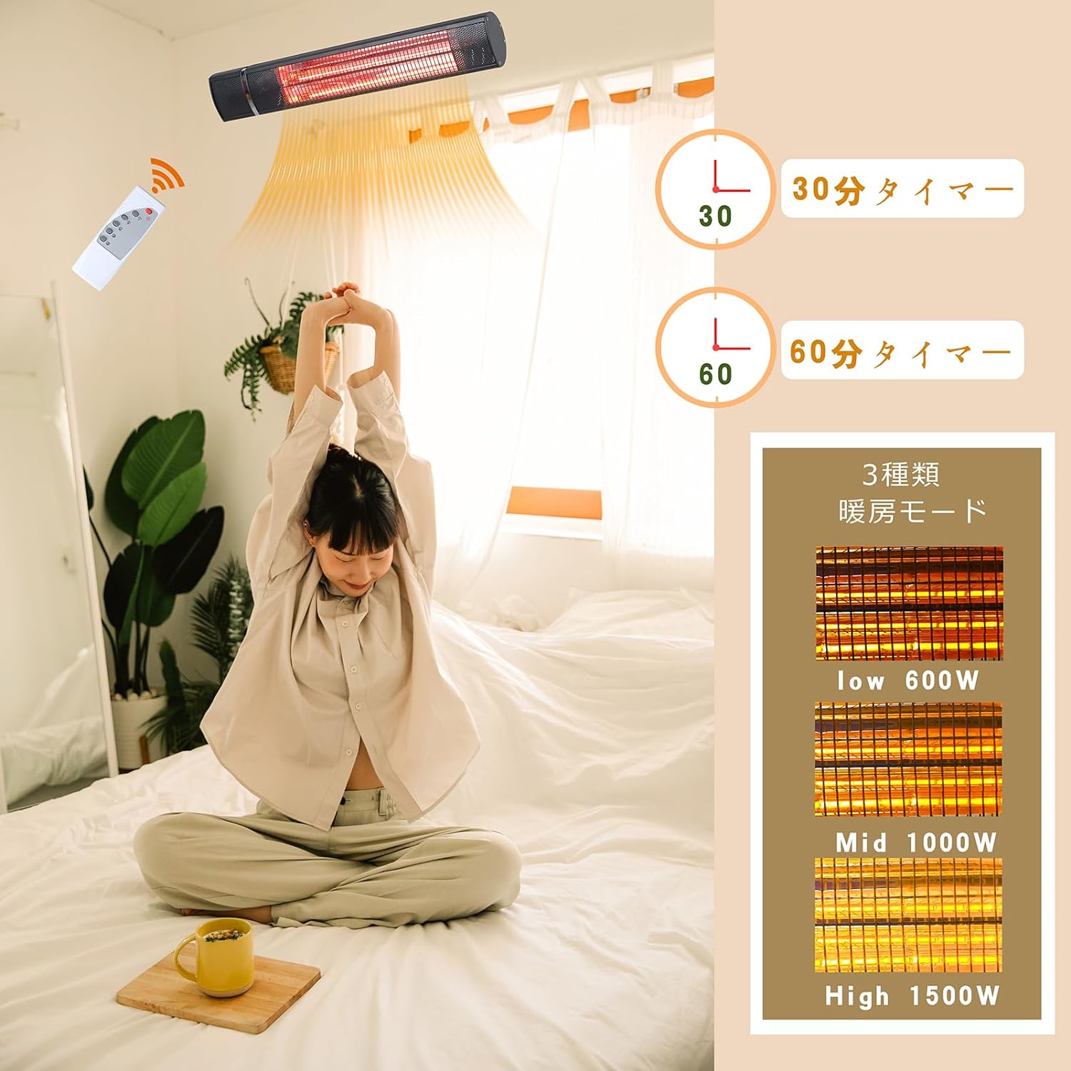 楽天市場】【2025新登場】ハロゲンヒーター 屋外 ヒーター 電気