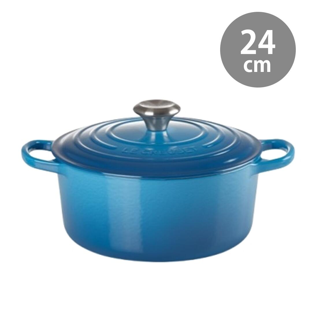 ル・クルーゼ ココット・ロンド 24cm 2501-24 [マルセイユブルー] (鍋