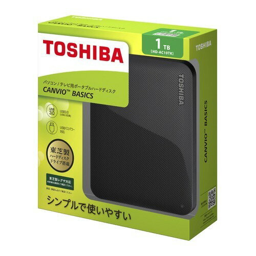 楽天市場】東芝 外付けハードディスク CANVIO BASICS 1TB ブラック HD