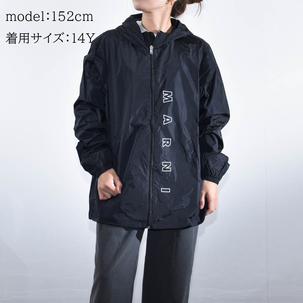 楽天市場】マルニ ナイロンジャケット キッズ ロゴ 刺繍 大人もOK