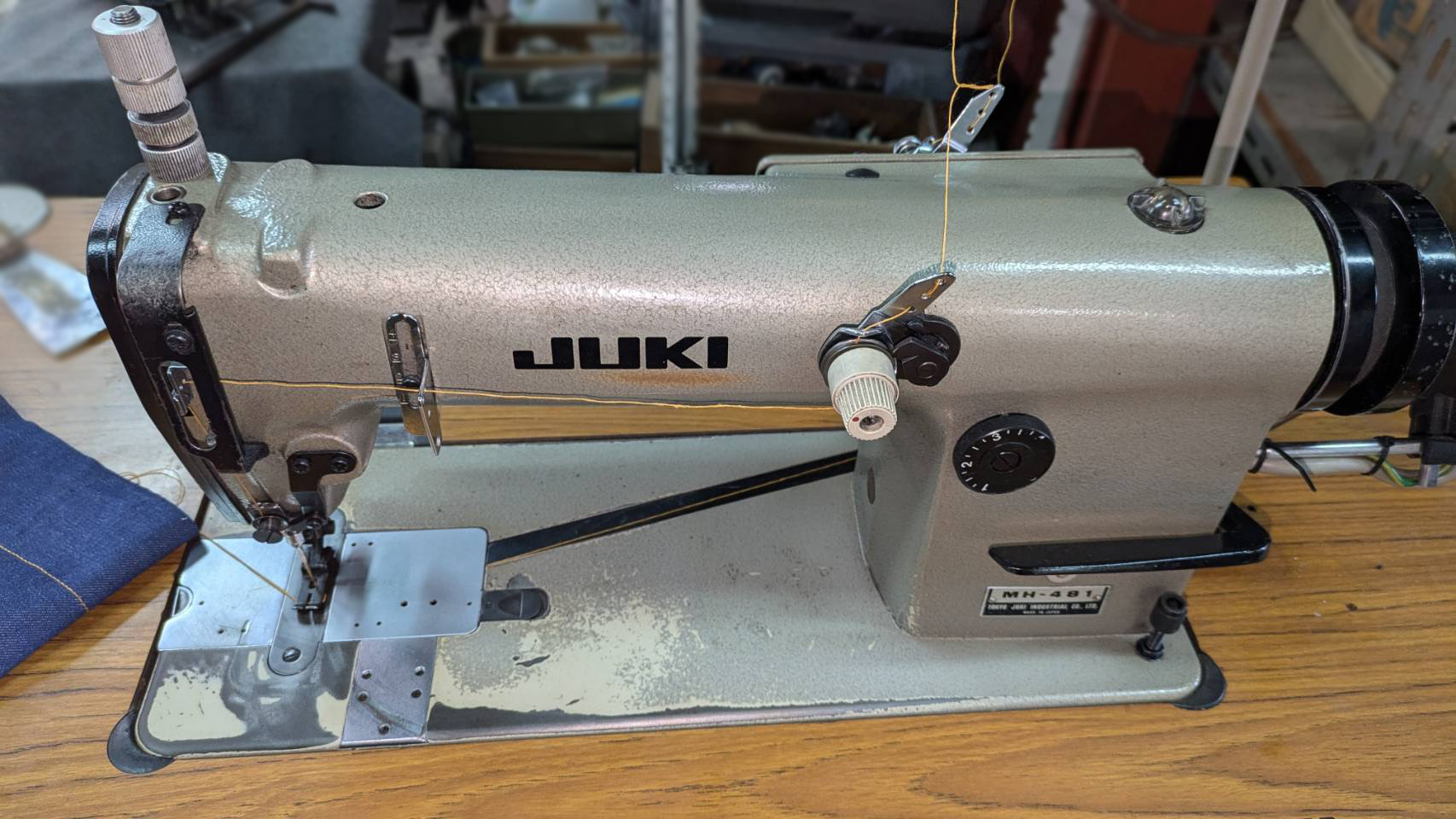 楽天市場】【中古】 ジューキ JUKI MH-481型 2重環縫い 1本針2本糸
