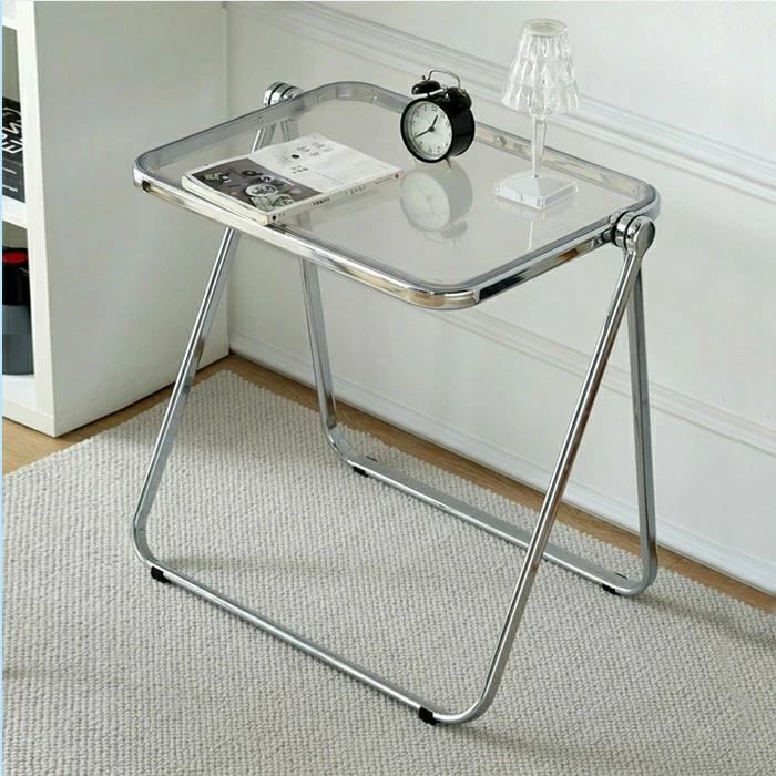 楽天市場】【送料無料】折りたたみクリアテーブル スケルトン