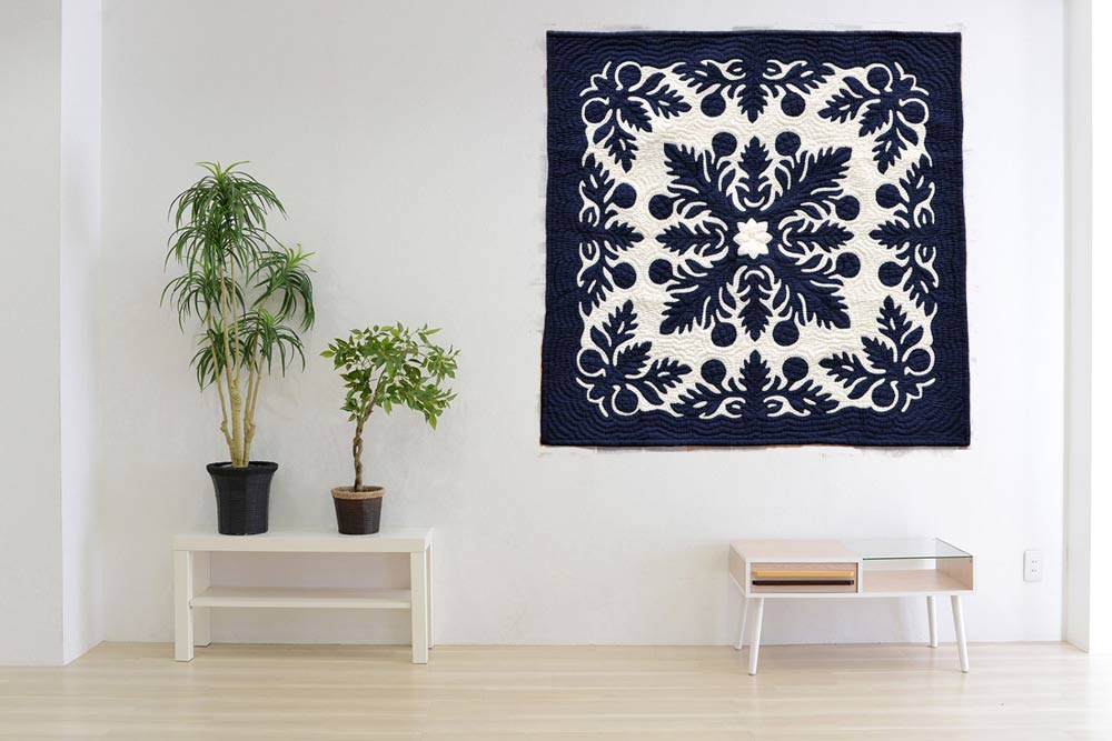 ハワイアンキルトタペストリー 1 5 0 サイズ ハワイアンキルト