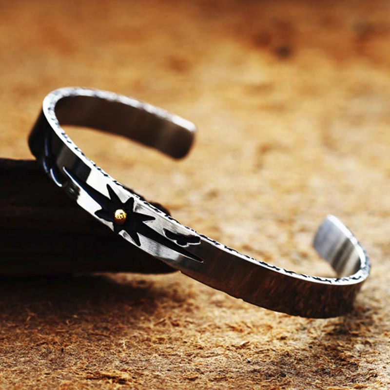 楽天市場】インディアンジュエリーステンレスバングル アームレット