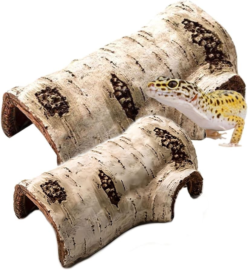 楽天市場】爬虫類 シェルター レオパ ヤモリ カエル 飼育 トカゲ 白樺