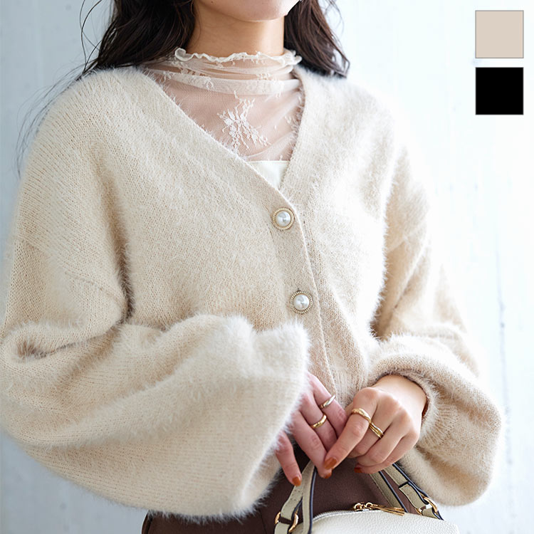 楽天市場】 ビジューボタン カーディガン [C6527] レディース トップス