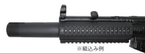 楽天市場】B&T マルイ次世代電動ガン MP5SD6対応 3xNARタイプ レール