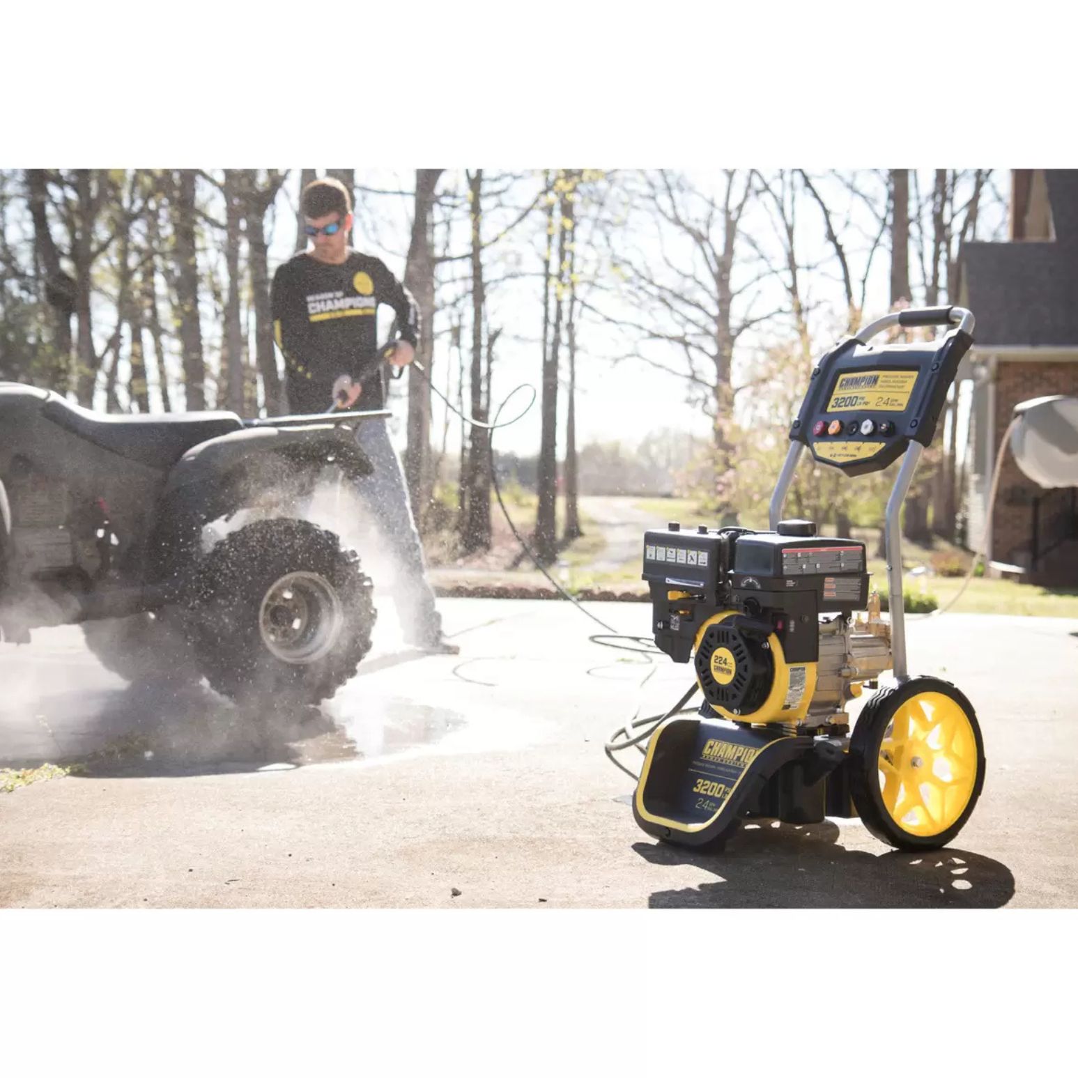 楽天市場】チャンピオン エンジン式 高圧洗浄機 3200PSI : モノ