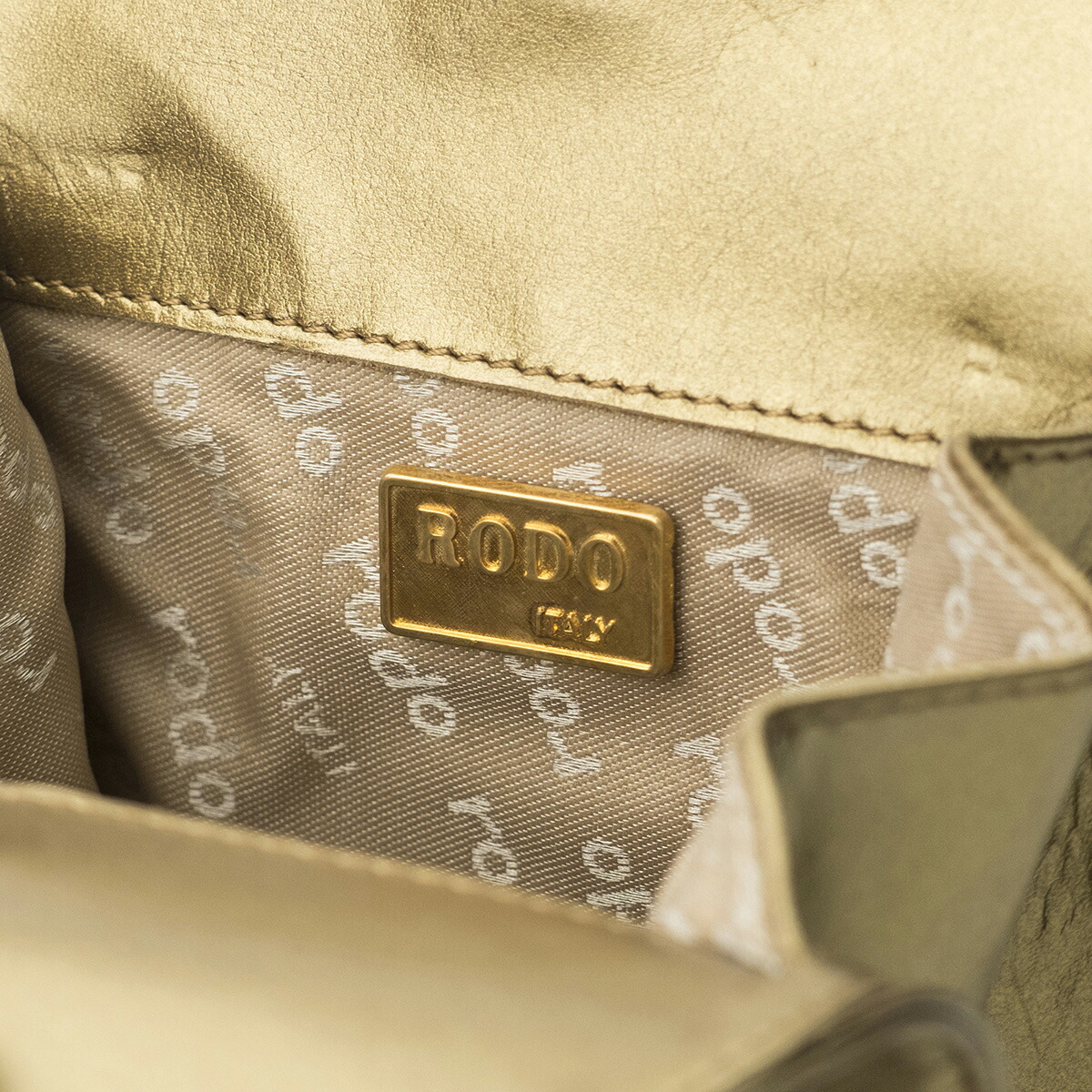 楽天市場】ロド RODO ショルダーバッグ ゴールド イタリア製