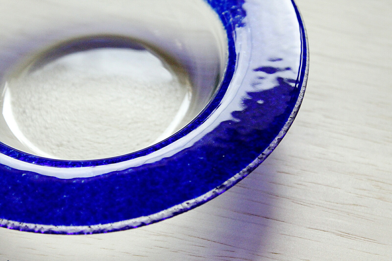 楽天市場】【5・0のつく日限定！ポイント10倍】 ガラス皿 青 ブルー