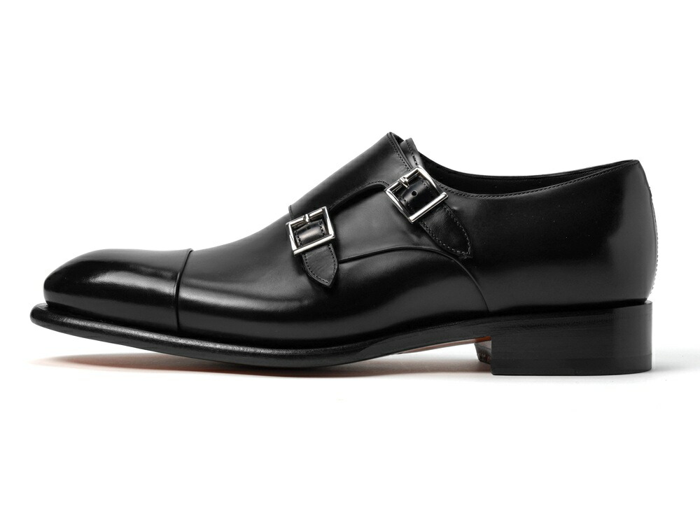 楽天市場】サントーニ SANTONI 11652 ダブルモンクストラップ ブラック