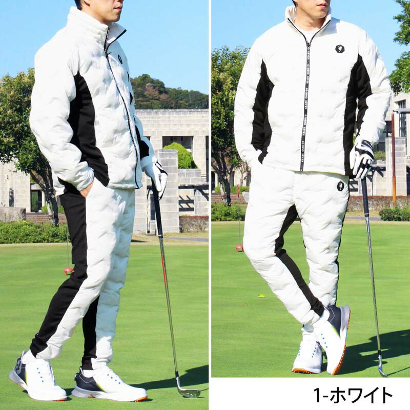 楽天市場】送料無料 ゴルフダウン上下セットアップ メンズ ゴルフ