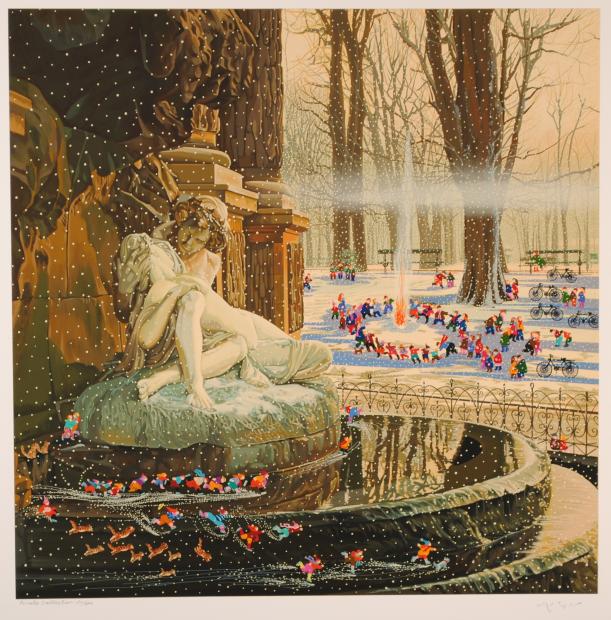 ヒロ・ヤマガタ シルクスクリーン ムーンライト・エクスプレス ヒロ