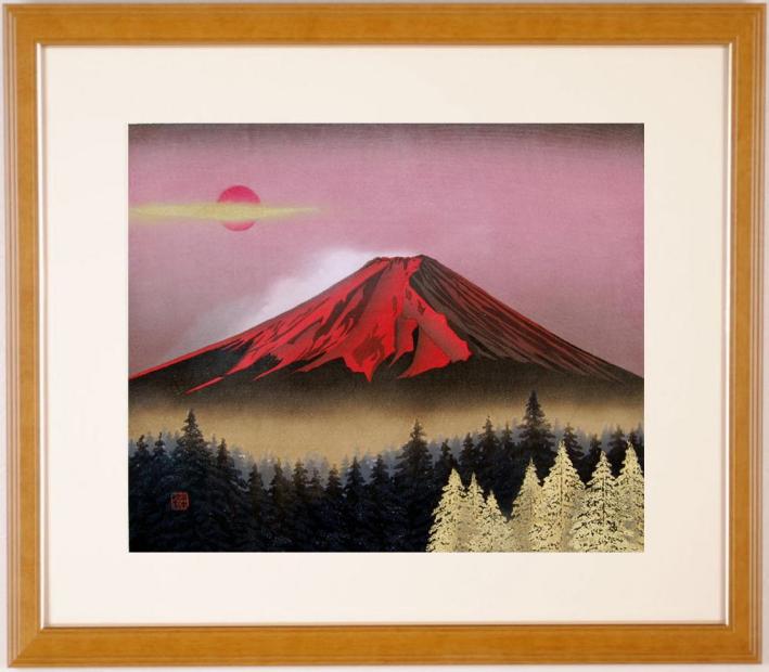 楽天市場】富士山（木版画｜版画）：絵画<アート・美術品・骨董品