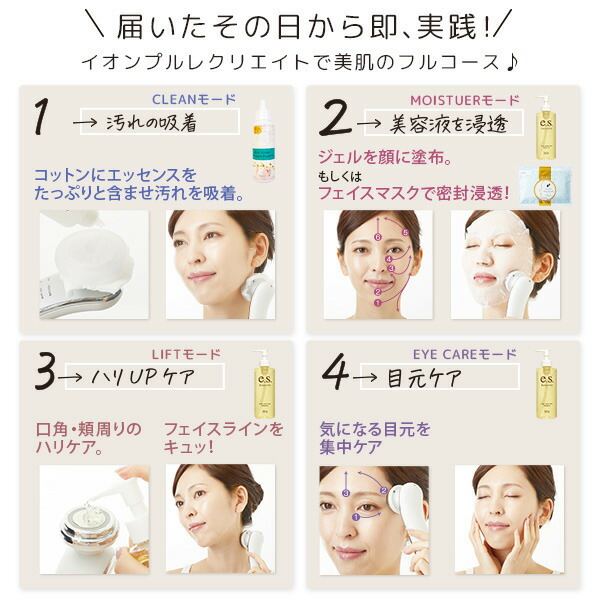 楽天市場】選べる美顔器潤い特別セット 美顔器イオンプルレクリエイト+