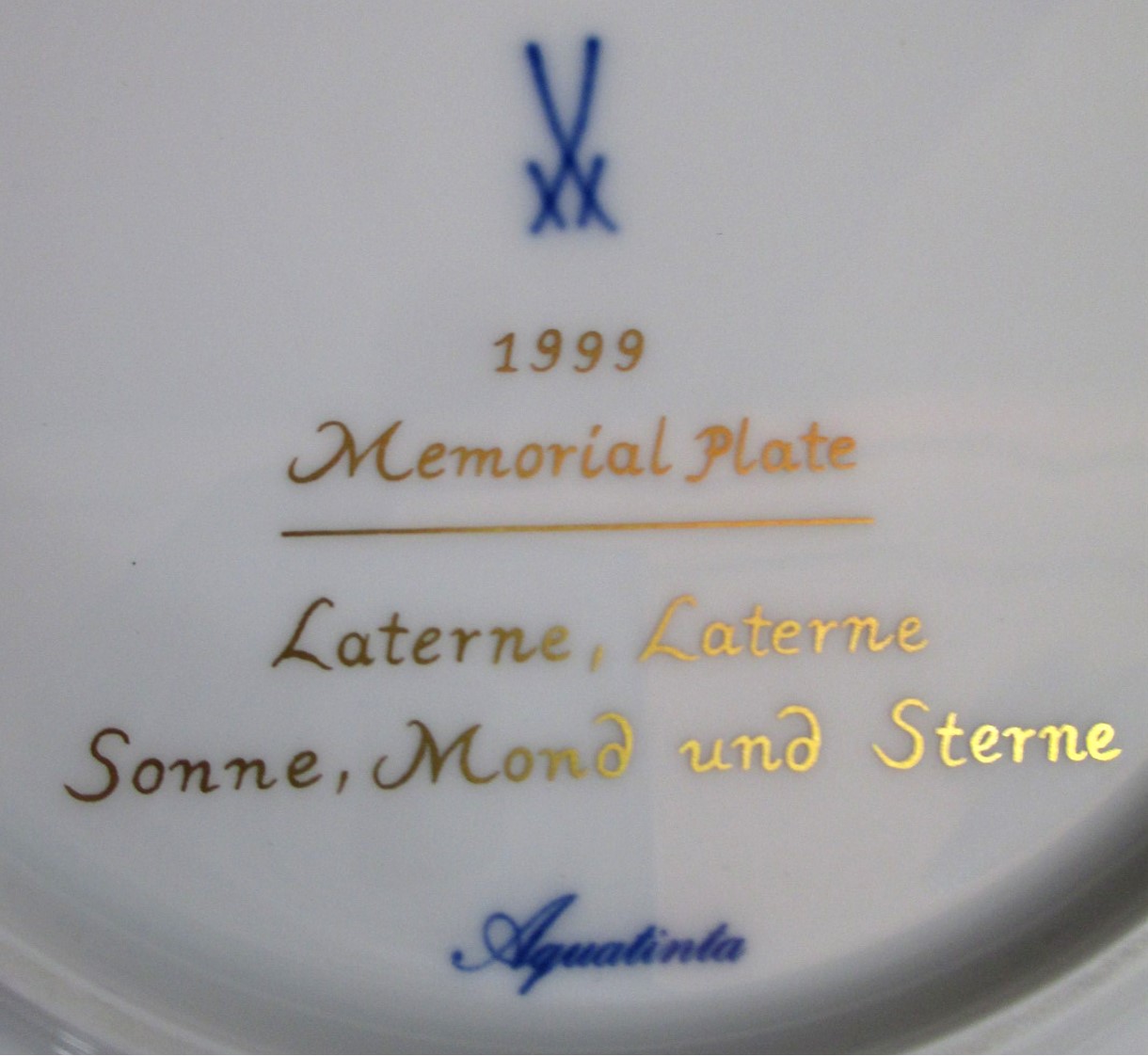 楽天市場】マイセン 聖マルティン祭デザインのイヤープレート 1999