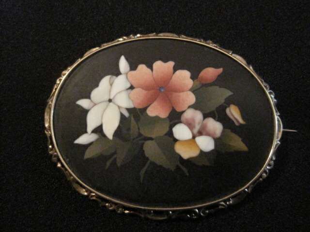 楽天市場】【アンティーク】 フローレンスモザイクのブローチ