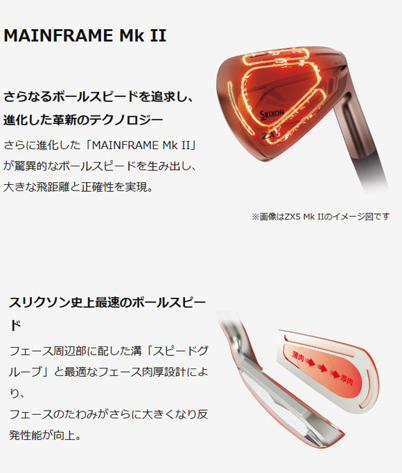 楽天市場】ダンロップ スリクソン 2023 ZX4 Mk II アイアン 6本セット