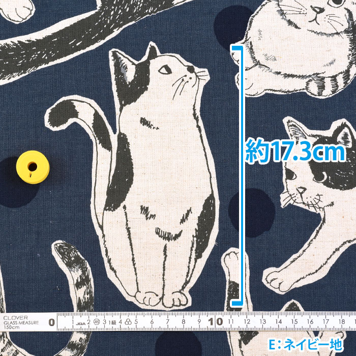 楽天市場】Big猫（綿麻キャンバス）猫 猫柄 ネコ ネコ柄 ねこ柄