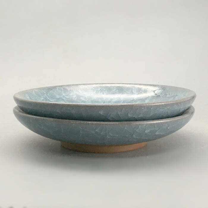 楽天市場】2枚セット 青磁亀甲貫入 14cm 皿 プレート 日本製 美濃焼