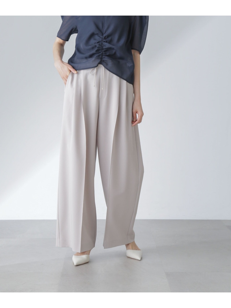 楽天市場】【SALE／50%OFF】ピンタックイージーワイドパンツ NANO