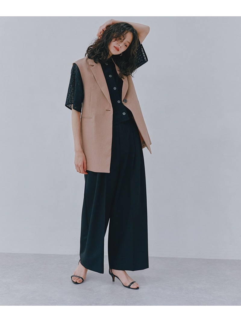 楽天市場】【SALE／50%OFF】ピンタックイージーワイドパンツ NANO