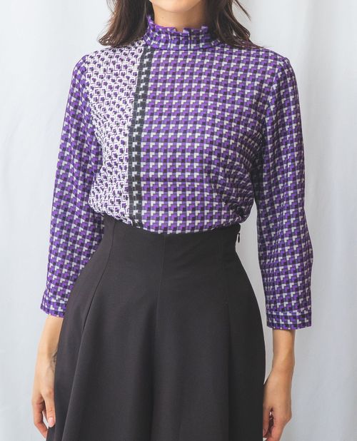 楽天市場】＼ポイント5倍／【50%OFF】《幾何柄 スタンド 七分袖