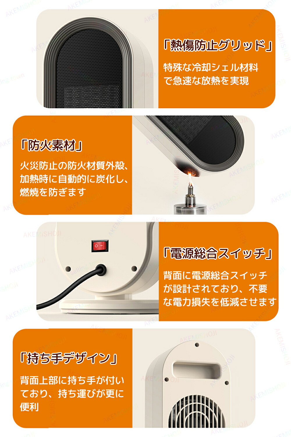 楽天市場】セラミックヒーター 小型ヒーター 電気ファンヒーター