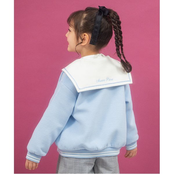 メゾピアノmezzo pianoセーラー スタジャンジャケットアウター130