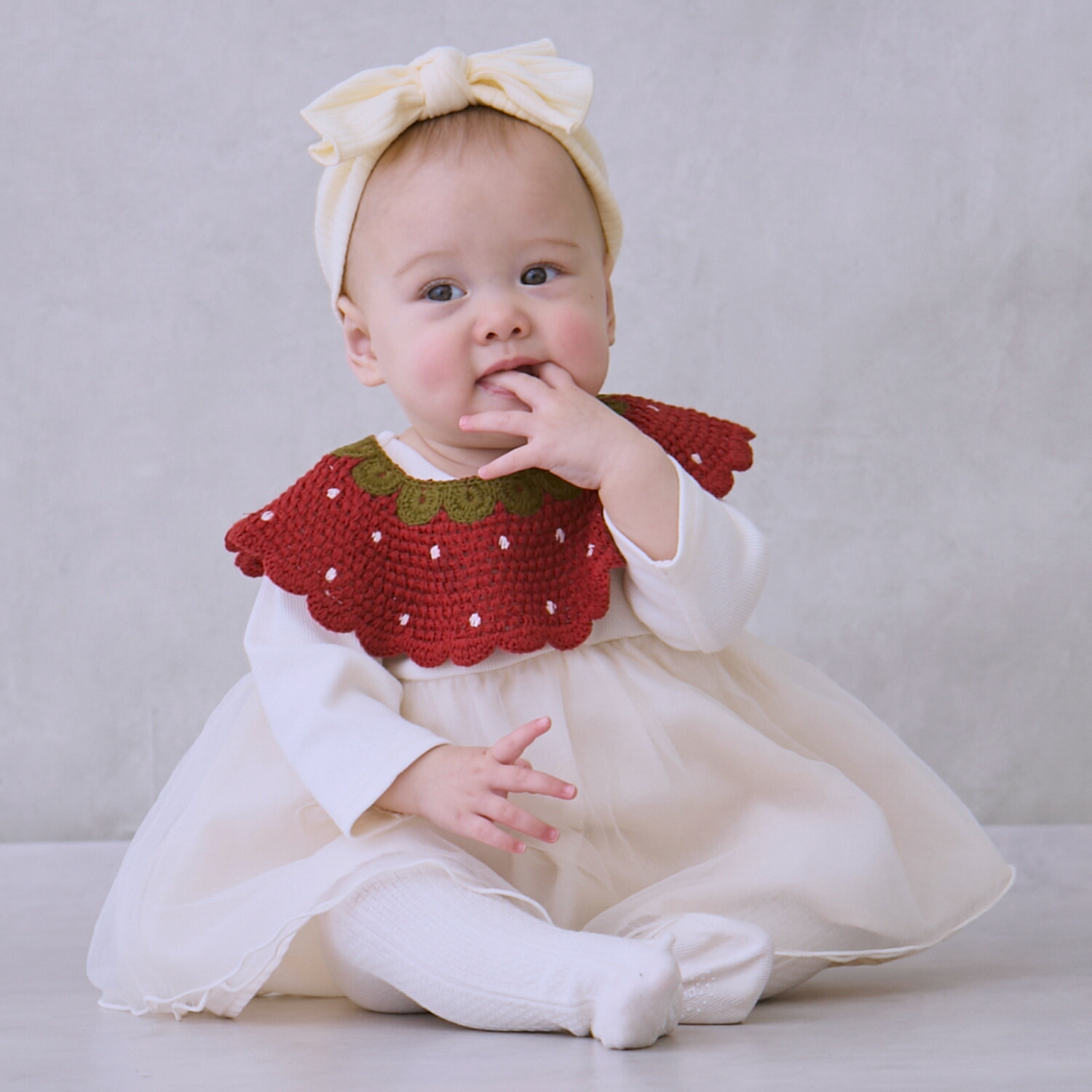 楽天市場】プティマイン(petit main)いちご衿つきロンパース