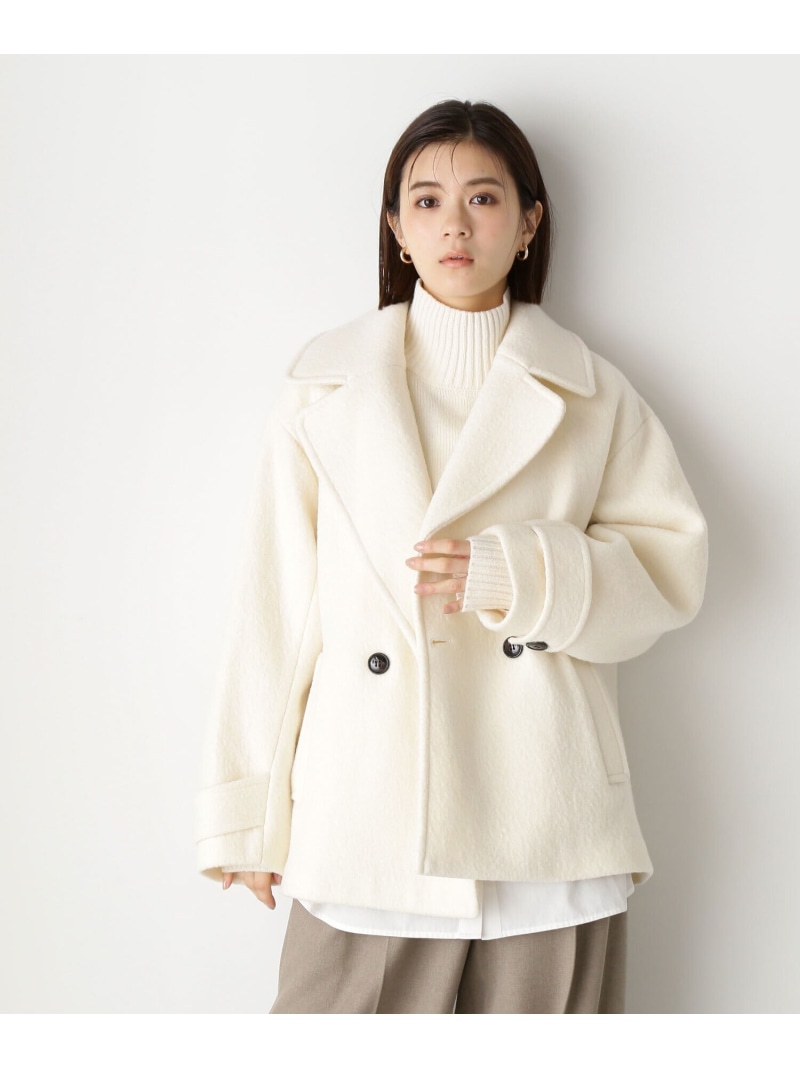 楽天市場】ウーリーフォルムハーフコート NATURAL BEAUTY BASIC