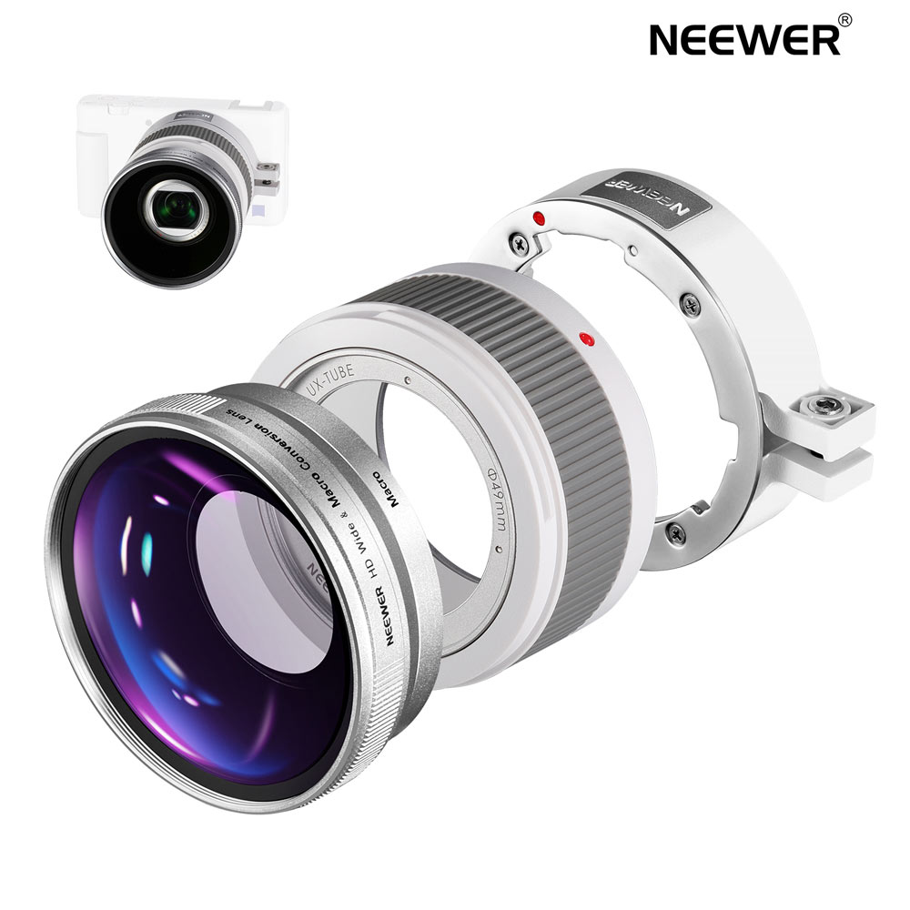 楽天市場】NEEWER 広角レンズ Sony ZV1専用 2-in-1 18mm HD広角と10倍