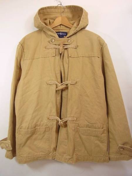 楽天市場】90s POLOSPORT ダック地 ダッフルコート M ベージュ ラルフ