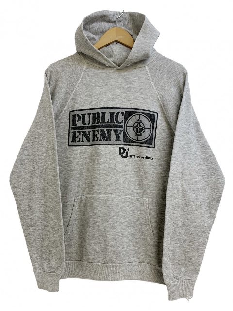 楽天市場】USA製 80s〜90s PUBLIC ENEMY Print Sweat Hoodie 灰 L