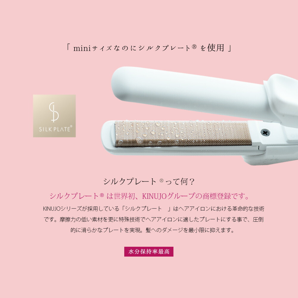 楽天市場】KINUJO ミニアイロン DG070 シルクプレート 絹女 [ 公認店
