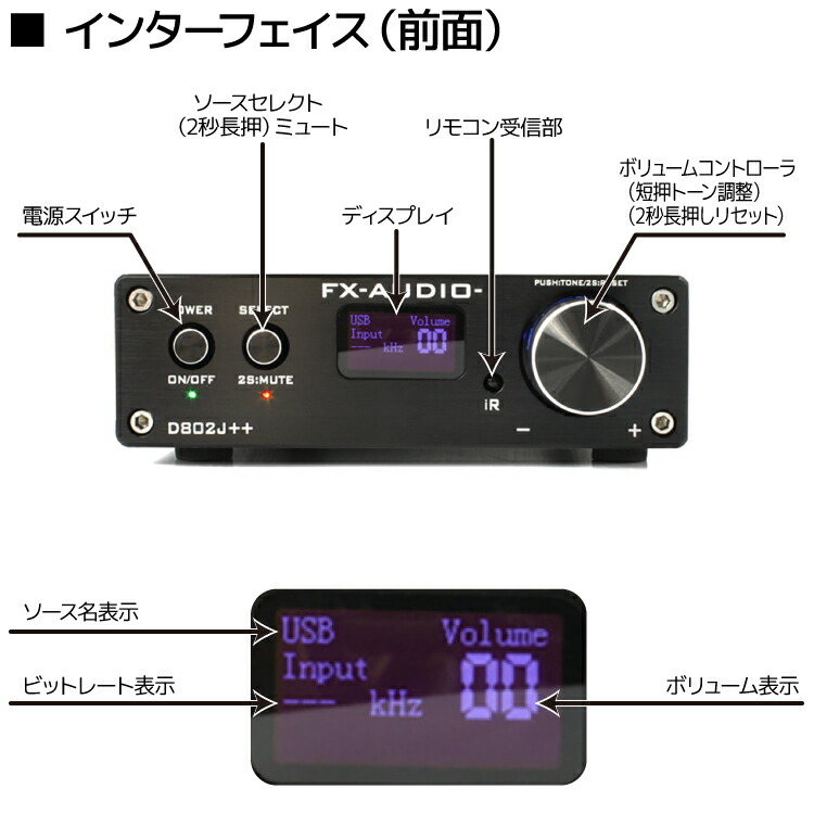 楽天市場】送料無料 FX-AUDIO- D802J++ [シルバー] デジタル3系統24bit