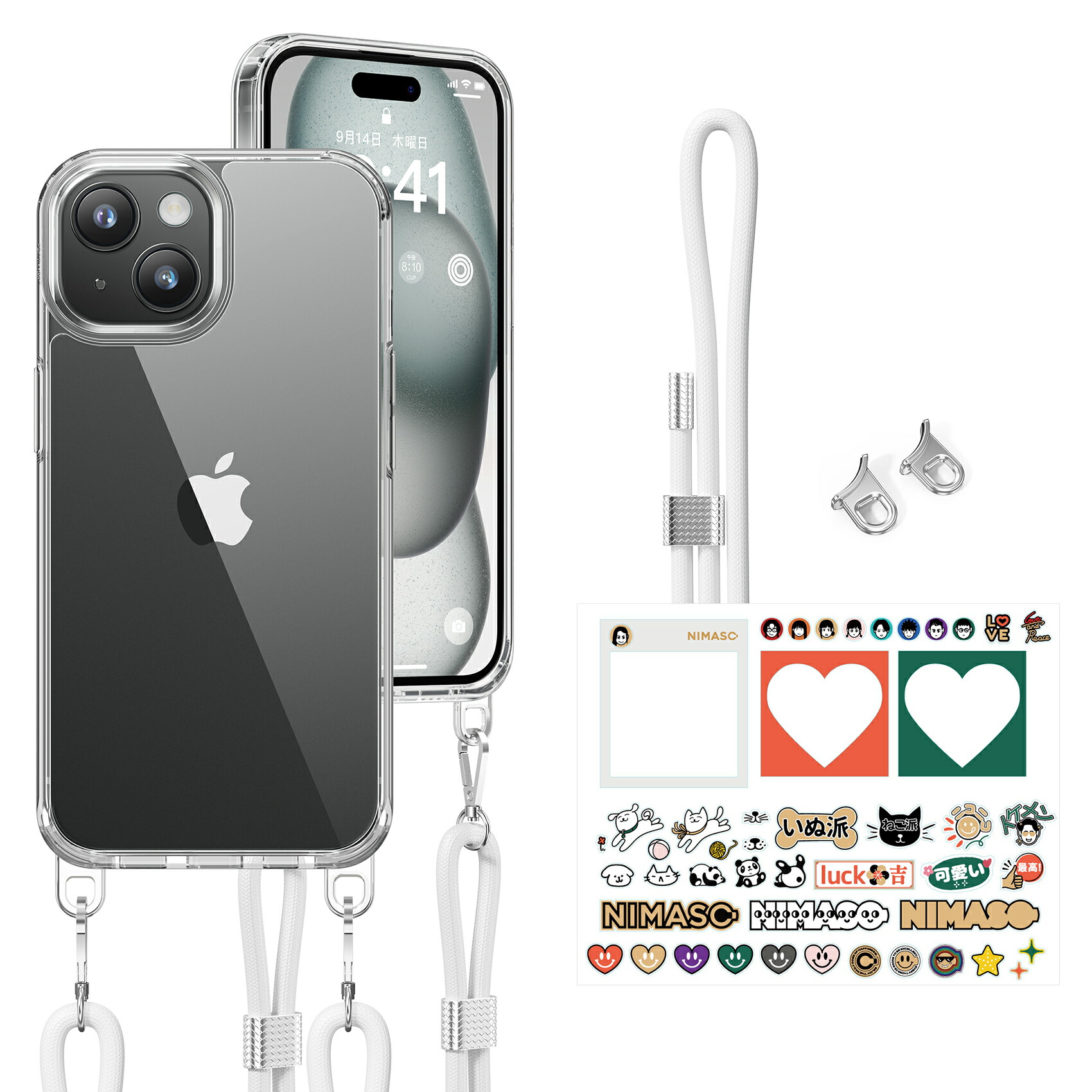 楽天市場】【在庫処分】【両手解放・DIY可能】NIMASO iPhone15