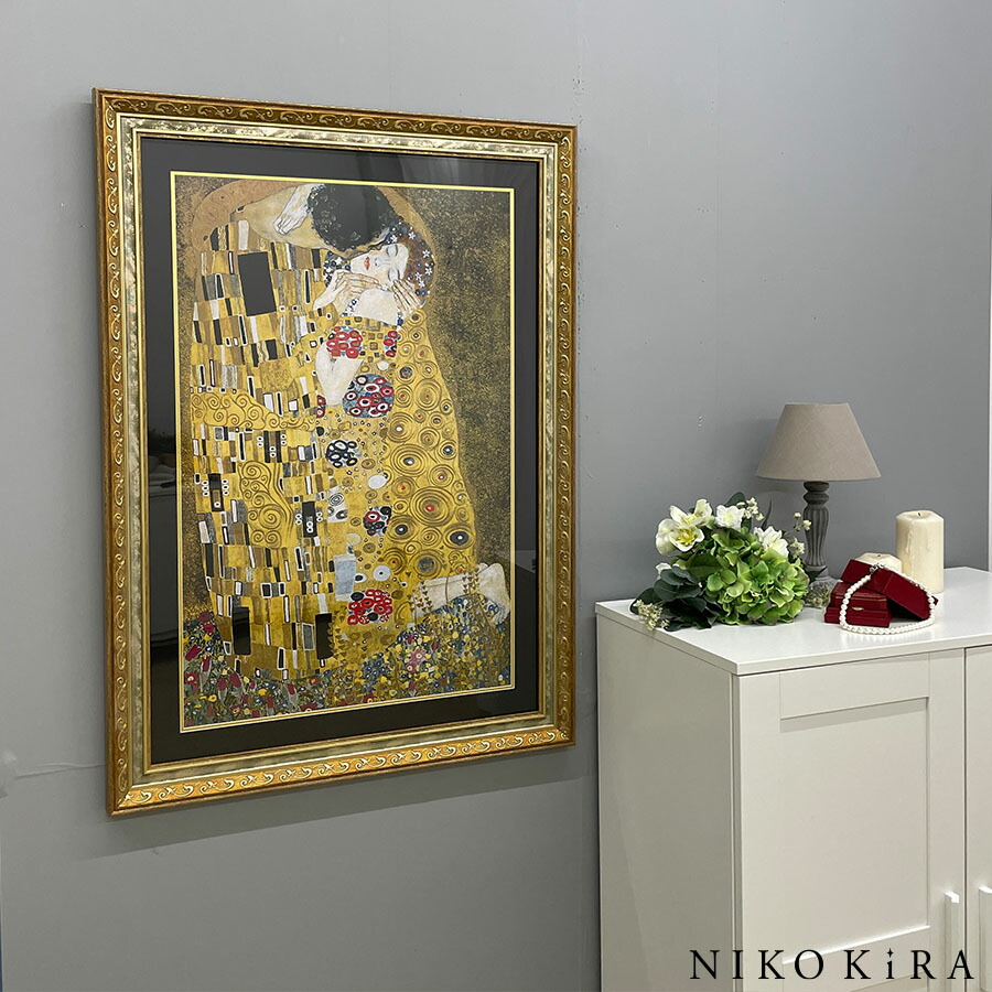 楽天市場】【100円OFFクーポンあり】 絵画 名画 クリムト ザ キス