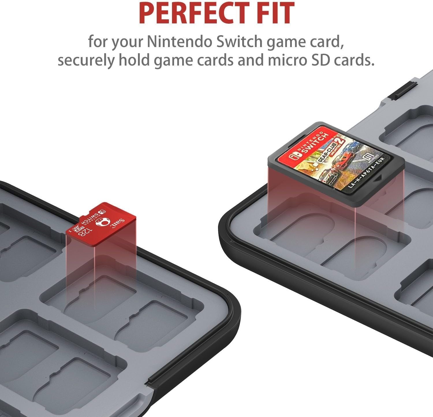 楽天市場】switch ゲームカードケース 4枚switch ソフトケース