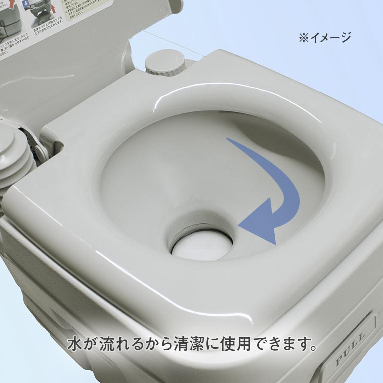 楽天市場】【直送】 ポータブル水洗トイレ10L 簡易トイレ ポータブル