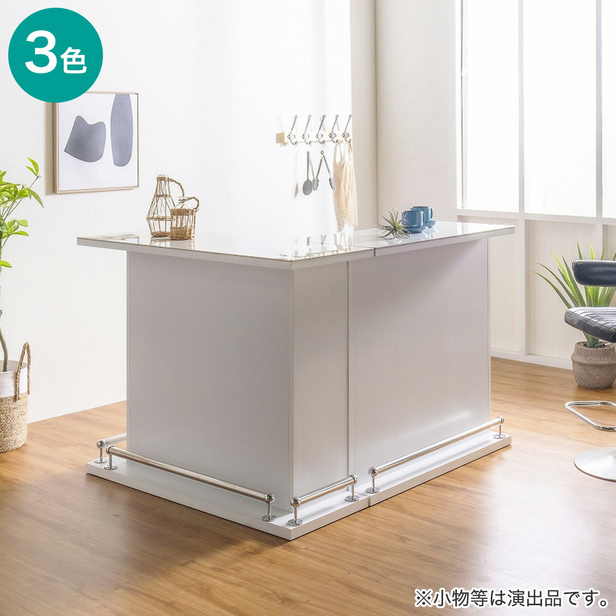 楽天市場】セラミック天板モダンバーカウンターL字型 (幅99＋幅120cm