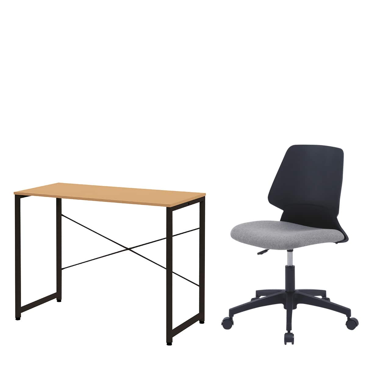 楽天市場】デスクチェアセット(デスク ZK001 95/ワークチェア シン