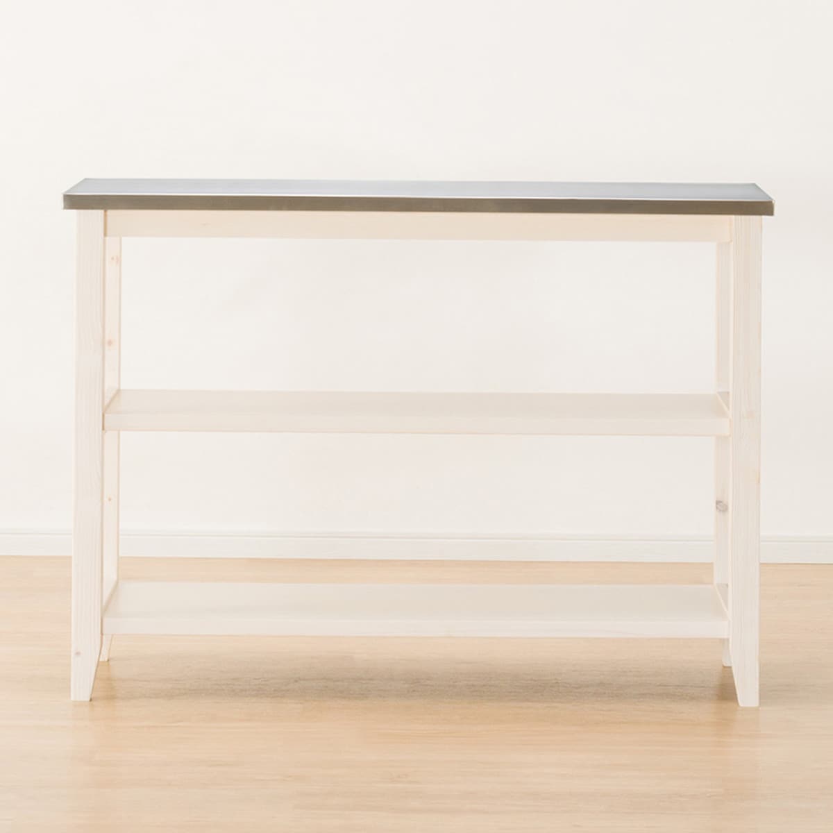 楽天市場】[幅120cm] ワークテーブル (シナモ12045WH ステン) ニトリ