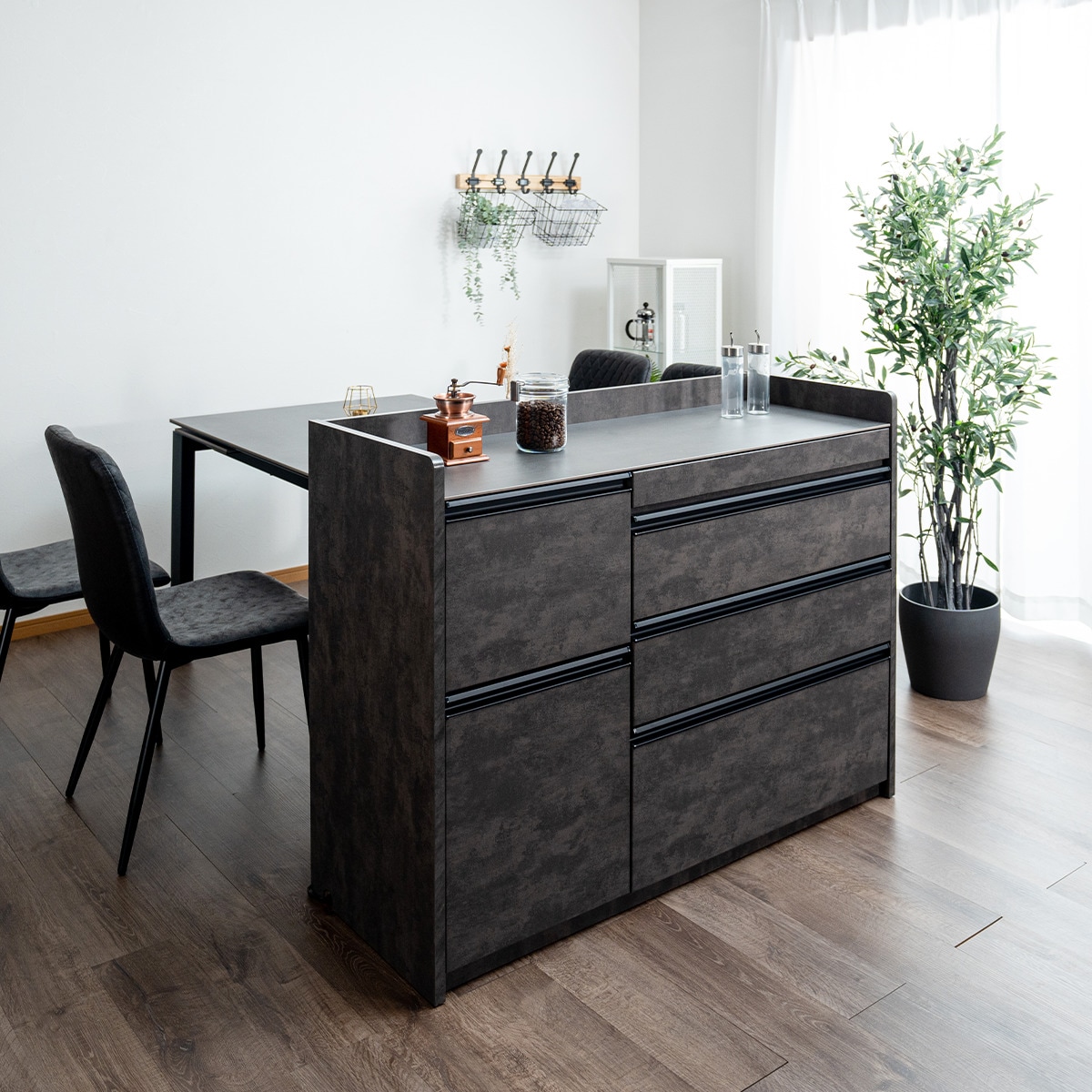 楽天市場】セラミック天板 両面カウンター 幅120cm (GY) ニトリ 【配送