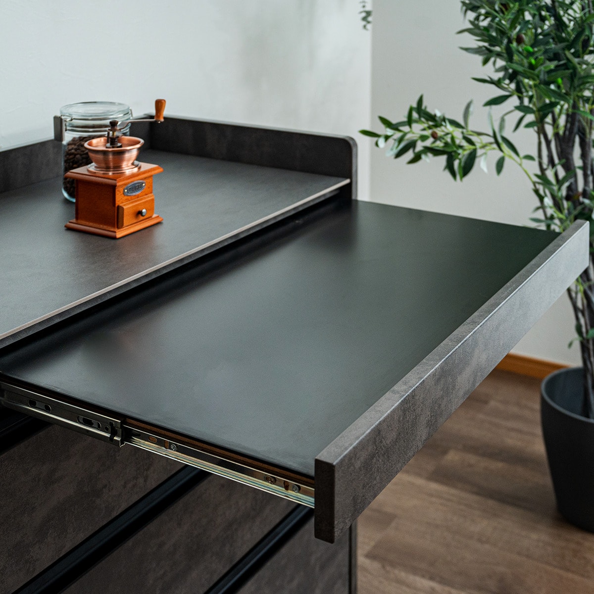 楽天市場】セラミック天板 両面カウンター 幅120cm (GY) ニトリ 【配送