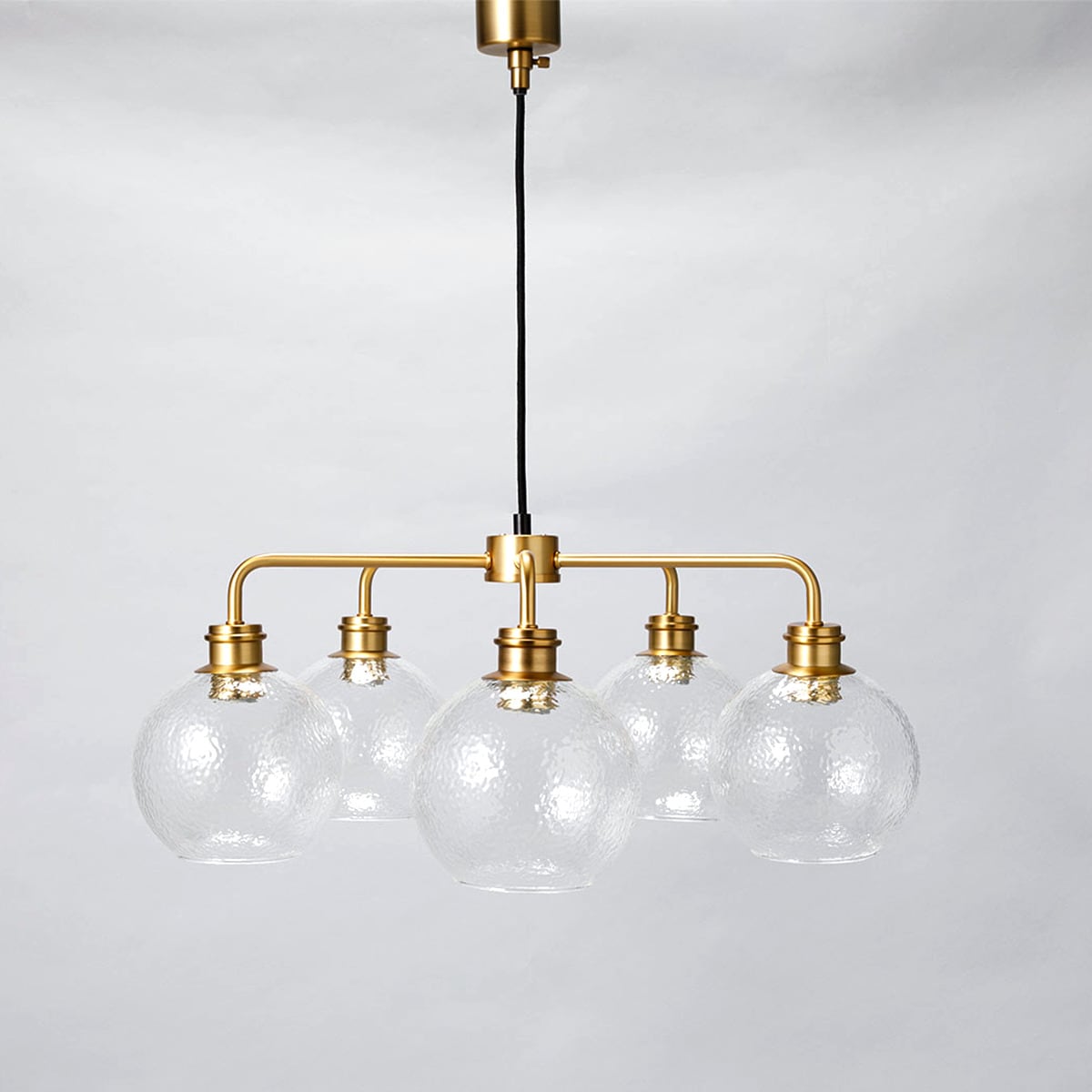 楽天市場】ガラスペンダントライト 5灯 ANV ゴールド (Living in