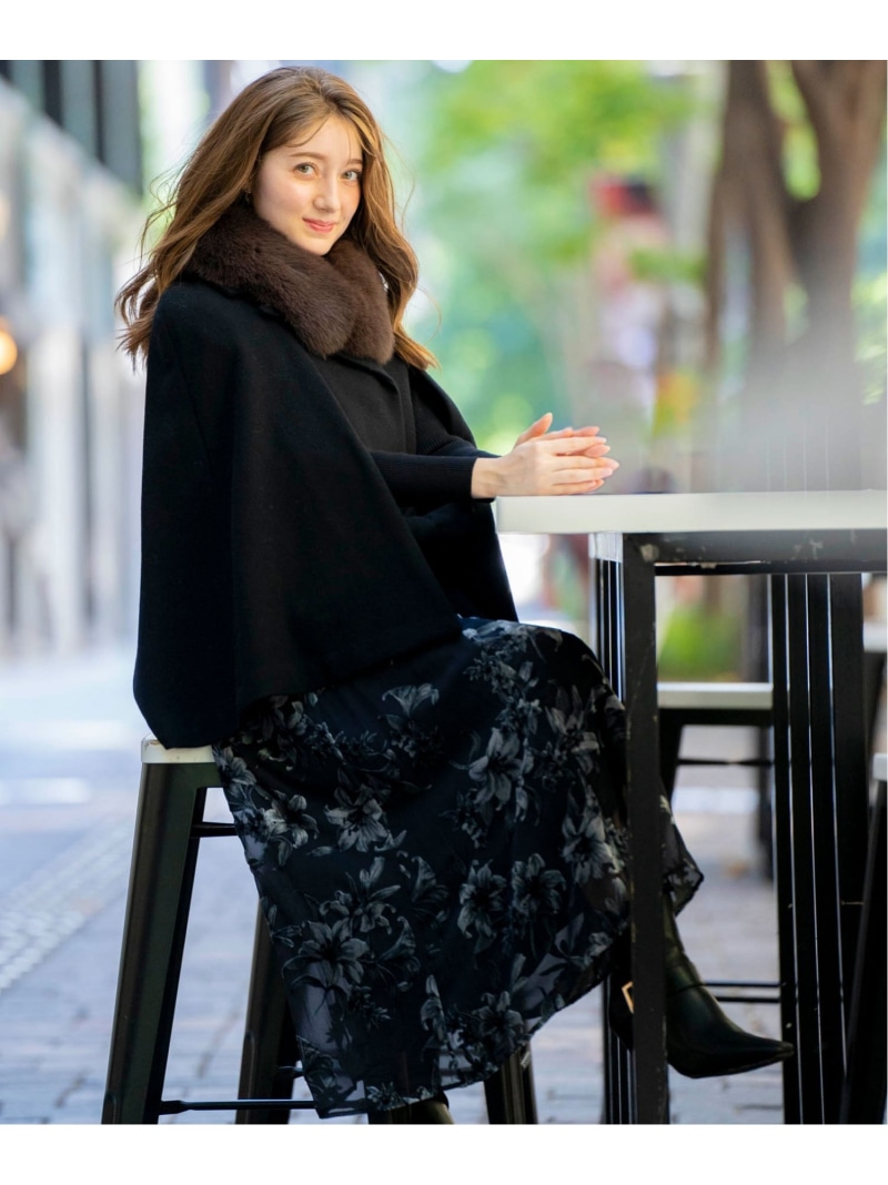 楽天市場】【SALE／70%OFF】ファースリットケープコート Noela ノエラ